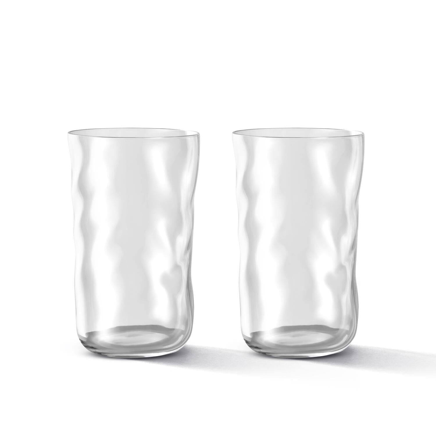 Swirl longdrinkglas, 2 stk. Transparent